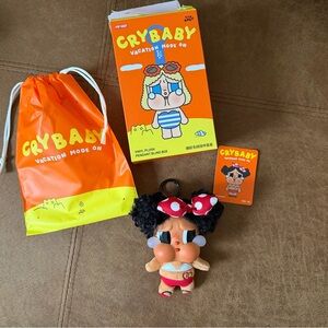 POP MART CRYBABY Vacation Mode On Vinyl Plush Pendant Blind Box MY SUMMER VIBE